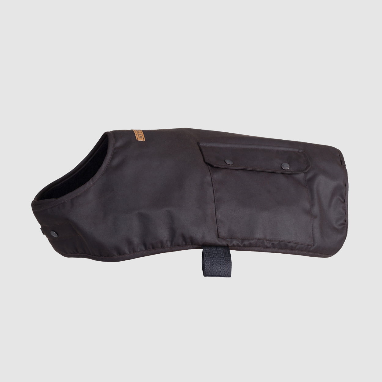 Styx Mill Oilskin Dog Coat Brown Fur