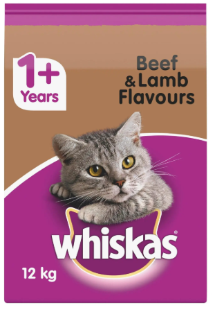 Whiskas Beef & Lamb 12kg